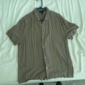 brown button up